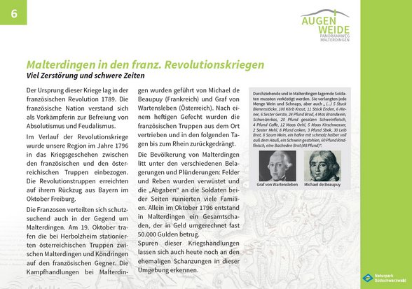 Thementafel "Malterdingen in den französischen Revolutionskriegen (Punkt 8)